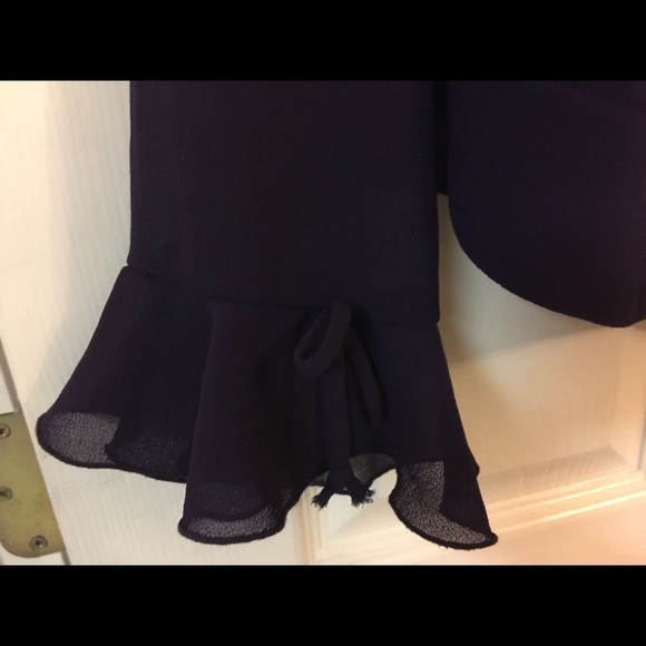 𝅺FORMAL 3/4 length plum dress and sheer jacket - Picture 8 of 11